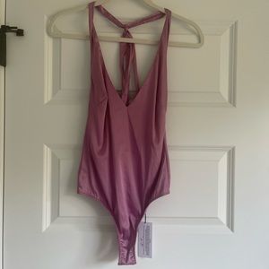 For Love & Lemons x Victoria Secret Satin Bodysuit